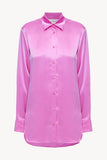 Women silk pajama fluid set in pink