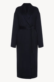 Cashmere Housecoat in navy